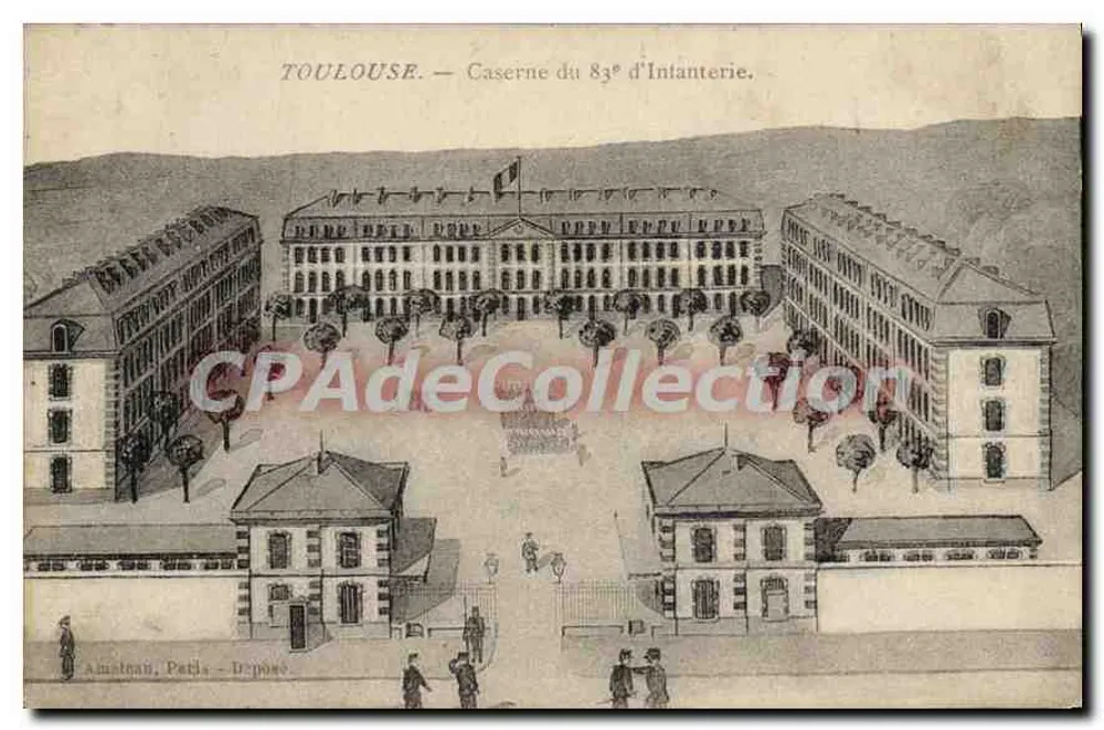 Toulouse — Kasernen des 83. Infanterieregiments — Amietean, Paris — Dépose - Vorderseite