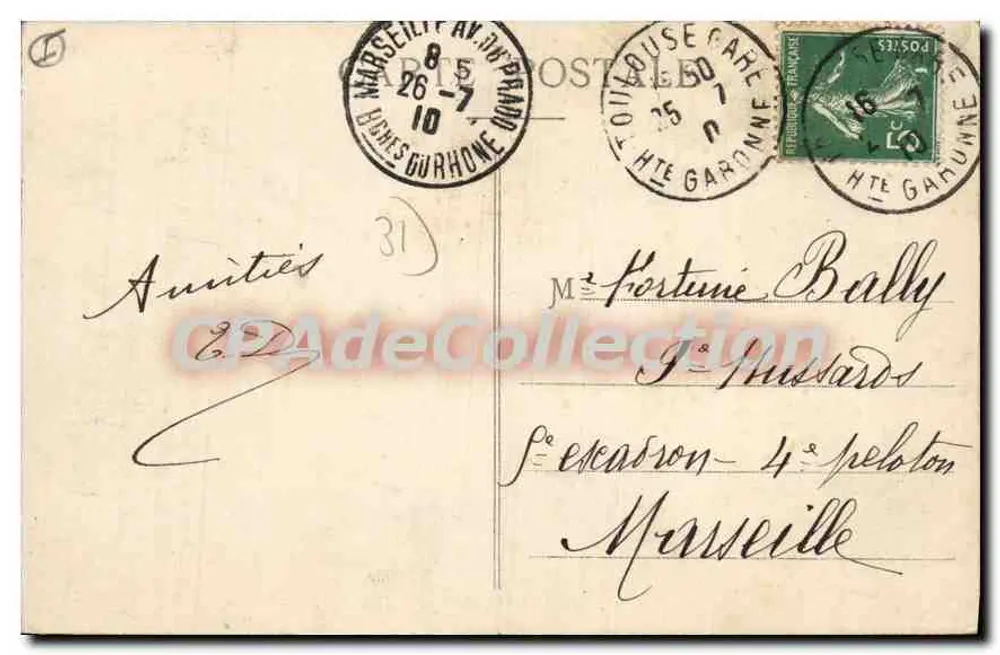 Toulouse — Jardim do Museu — F. Adams & Cie, n°158 - Verso