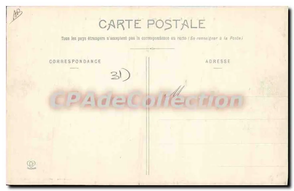 Toulouse - Place du Capitole, Ende des Marktes — Phototypie Labbude Frères Toulouse, n°2 - Rückseite