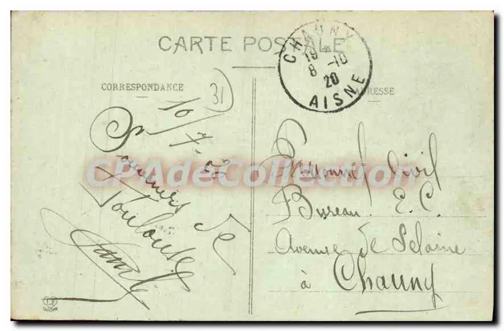 Toulouse - Avenue Lafayette und Theater des Variétés (derzeit Allée Jean Jaurès) — Phototype Labouché Frères, Toulouse, n°123 - Rückseite