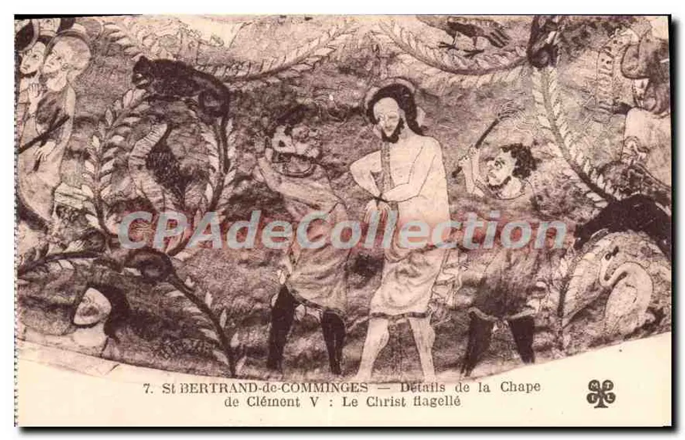 St-Bertrand-de-Comminges — Details der Kapelle von Clement V: Der gefolterte Christus — Imprimé Illustré - Vorderseite