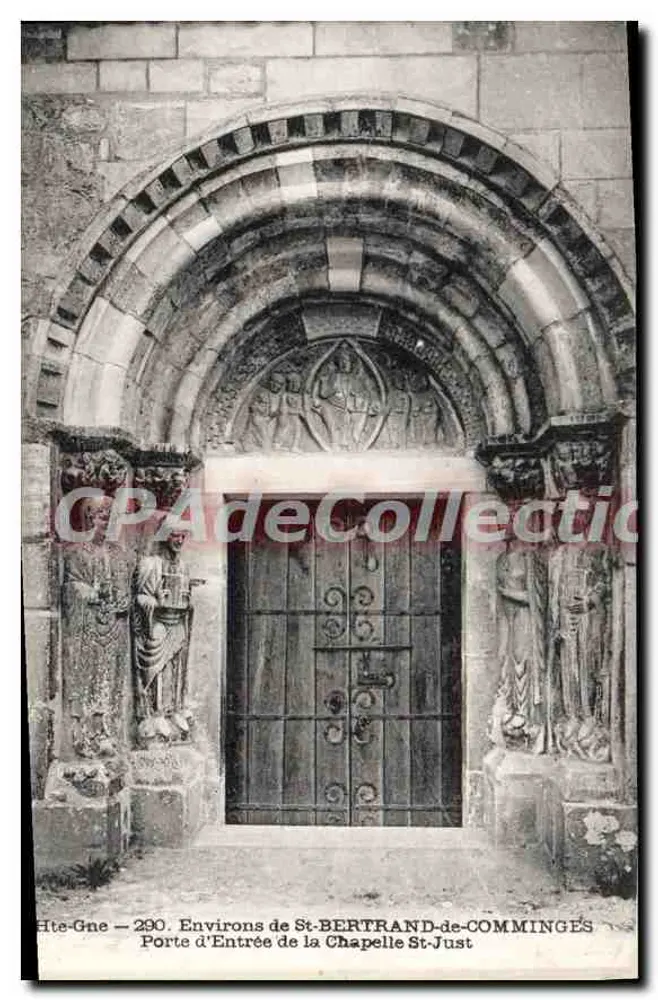 Porta de Entrada da Capela St-Just — Environs de St-Bertrand-de-Comminges — M. T. Imprimeur, Limoges - Frente