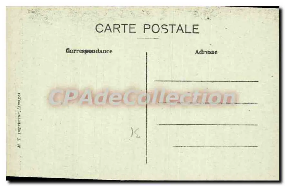 Porta de Entrada da Capela St-Just — Environs de St-Bertrand-de-Comminges — M. T. Imprimeur, Limoges - Verso
