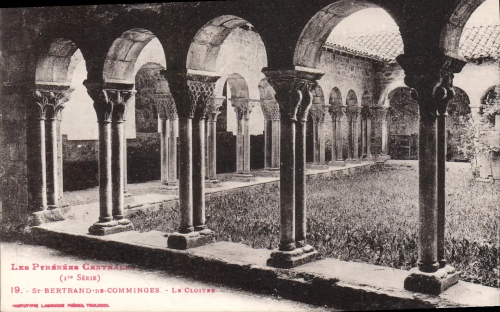 St-Bertrand-de-Comminges — O Claustro — As Pirineus Centrais (1ª Série) — HISTOTYPE LABROUSSE FRÈRES TOULOUSE - Frente