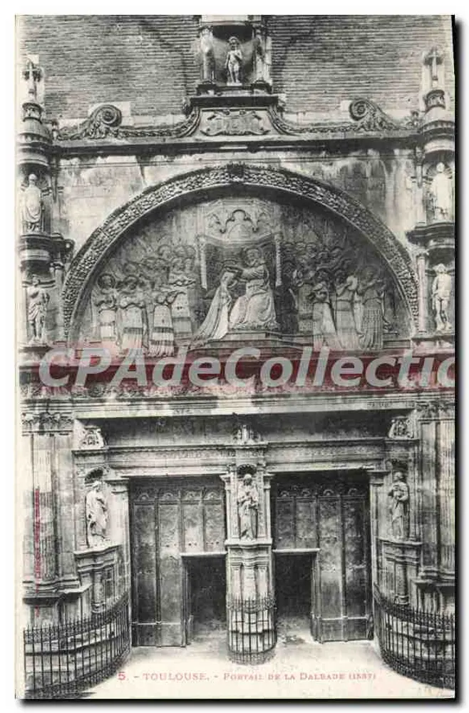 Toulouse - Portal da Dalbade (1887) — editor não identificado, n° de série 5 - Frente