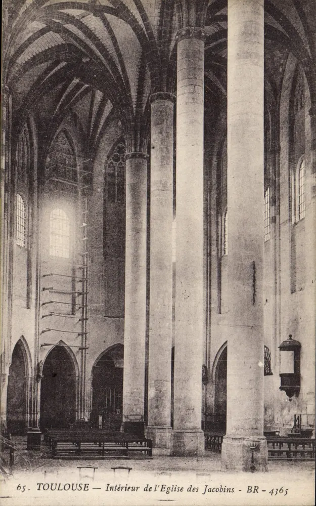 Toulouse — Innenansicht der Église des Jacobins — BR-4365 - Vorderseite