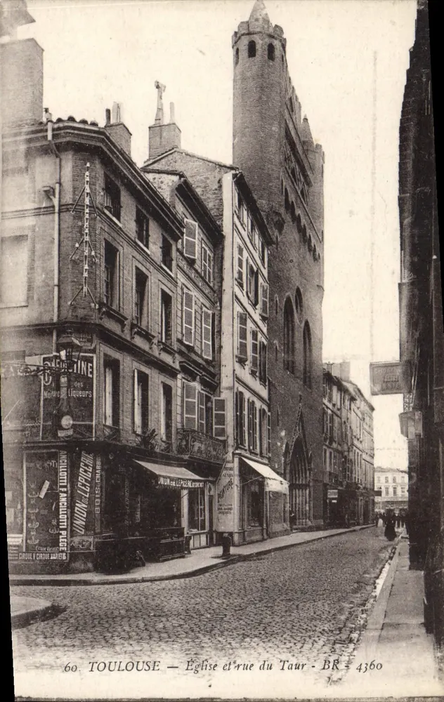 Toulouse — Kirche und Straße du Taur — BR 4360 - Vorderseite
