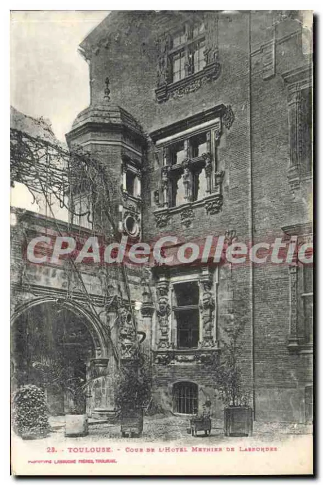 Toulouse - Cour de l'Hôtel Méthier de Lardorodes — Phototypie Larousse, Toulouse, n°23 - Vorderseite