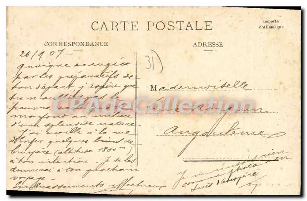 Bagnères-de-Luchon — O Estabelecimento Termal — A. Villatte, Tarbes - Verso