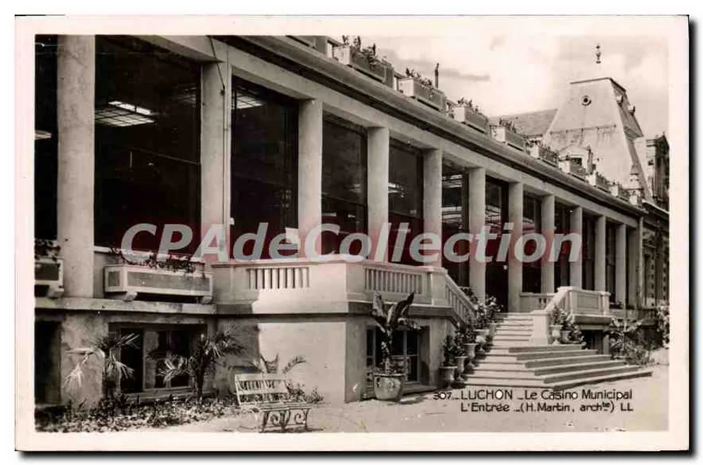 Luchon - El Casino Municipal — La Entrada (H. Martin, arquitecto) — LL n°307 - Anverso