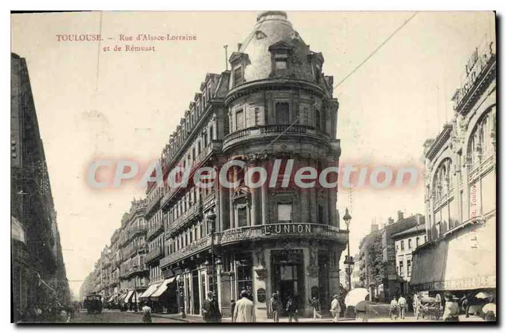 Toulouse — Rue d'Alsace-Lorraine und Rue Rémusat — L'Union - Vorderseite