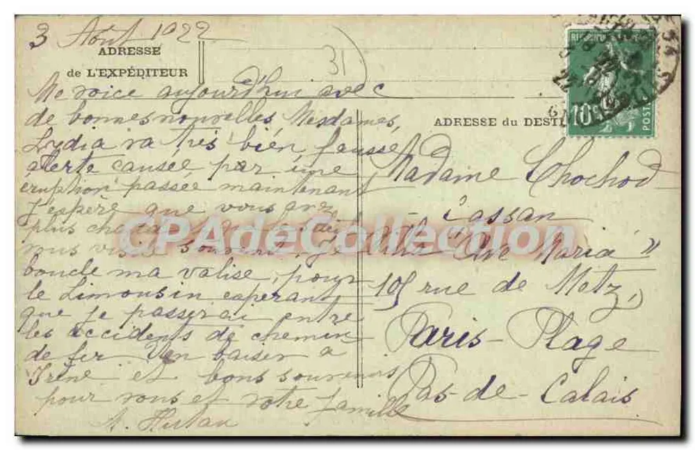 Toulouse - Kreuzung am Ende der Straße Alsace — Edit. Bayard, n°16 - Rückseite