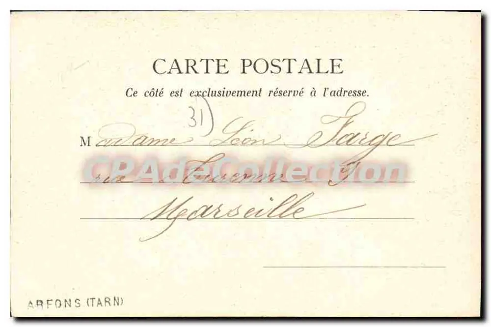 St. Ferréol (Hte. Garonne) — Casa do Guarda — L. Cau, Editor Sorèze (Tarn) - Verso
