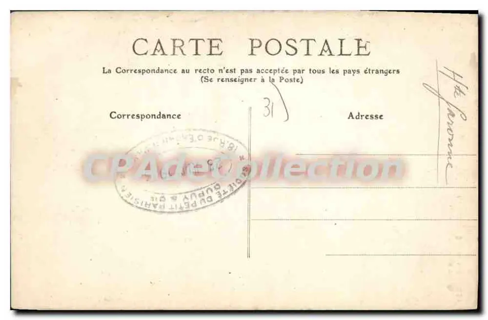 Igreja de Montauban — Arredores de Luchon — Editor CPADeCollection - Verso