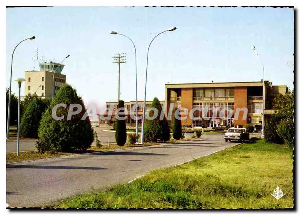 Toulouse, Cité des Violettes — Flughafen Blagnac, Eingang — Kontrollturm — Éditions d'Art L'ABOUCHE FRÈRES - Vorderseite