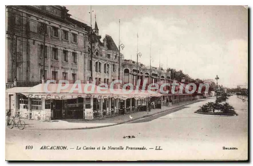 Arcachon — Das Casino und die Neue Promenade — LL. — Serie 109 - Vorderseite