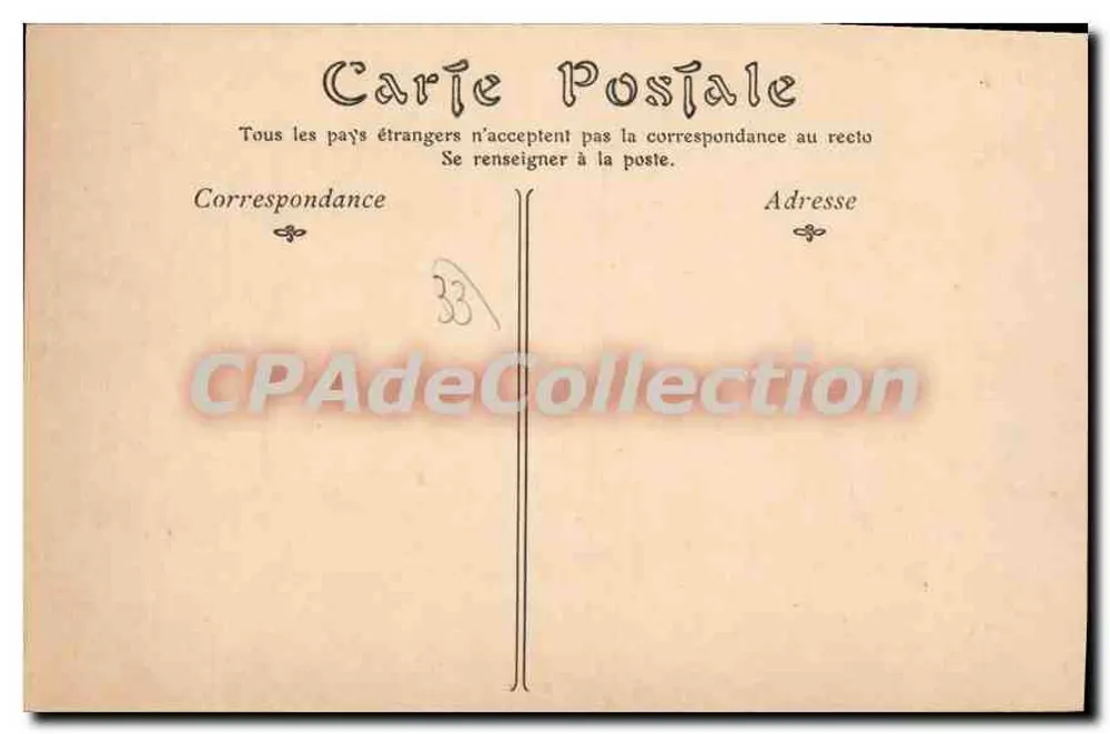 Arcachon — A Praia com Maré Alta — S.D. Pl. n°23 - Verso