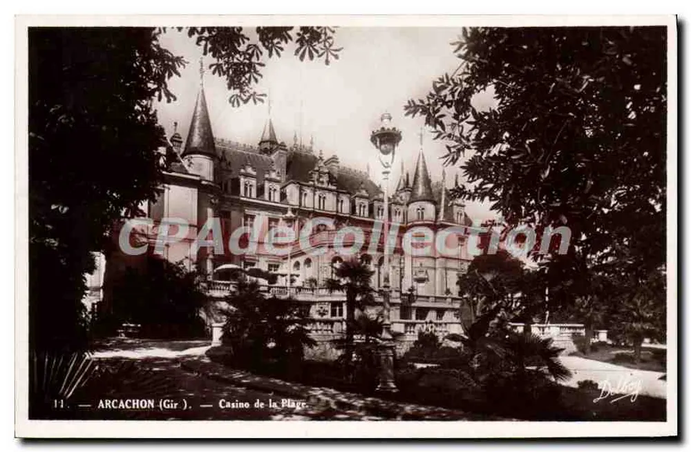 Arcachon (Gir) — Casino da Praia — Delbey - Frente