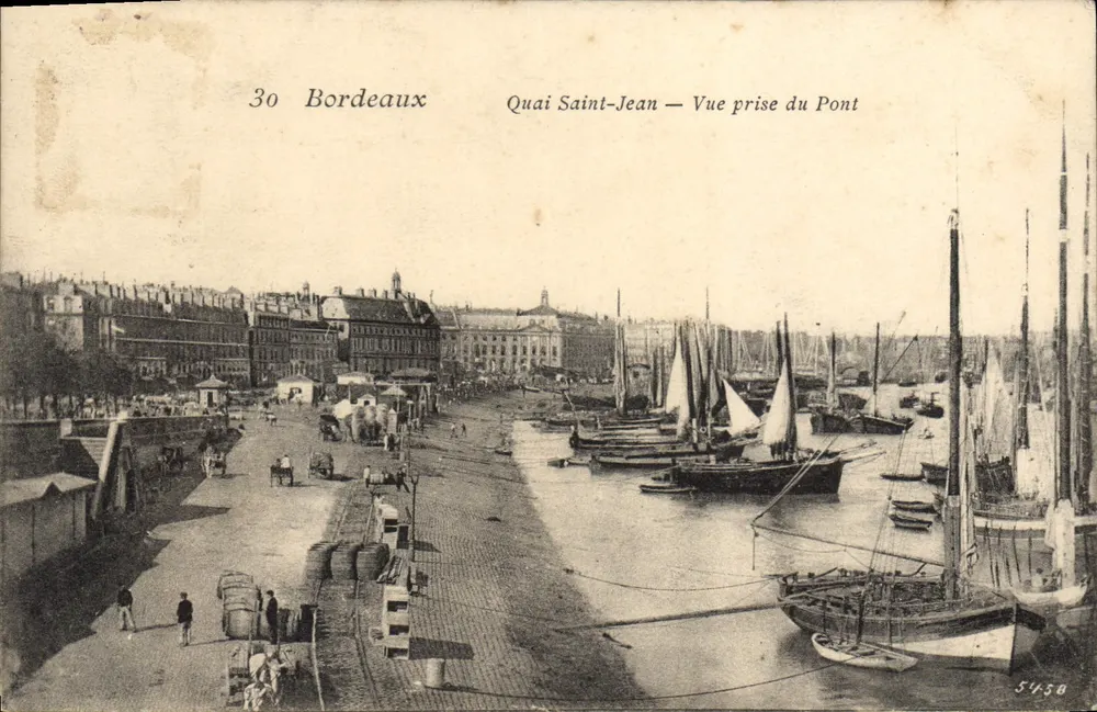 Bordeaux — Quai Saint-Jean — Ansicht vom Pont - Vorderseite
