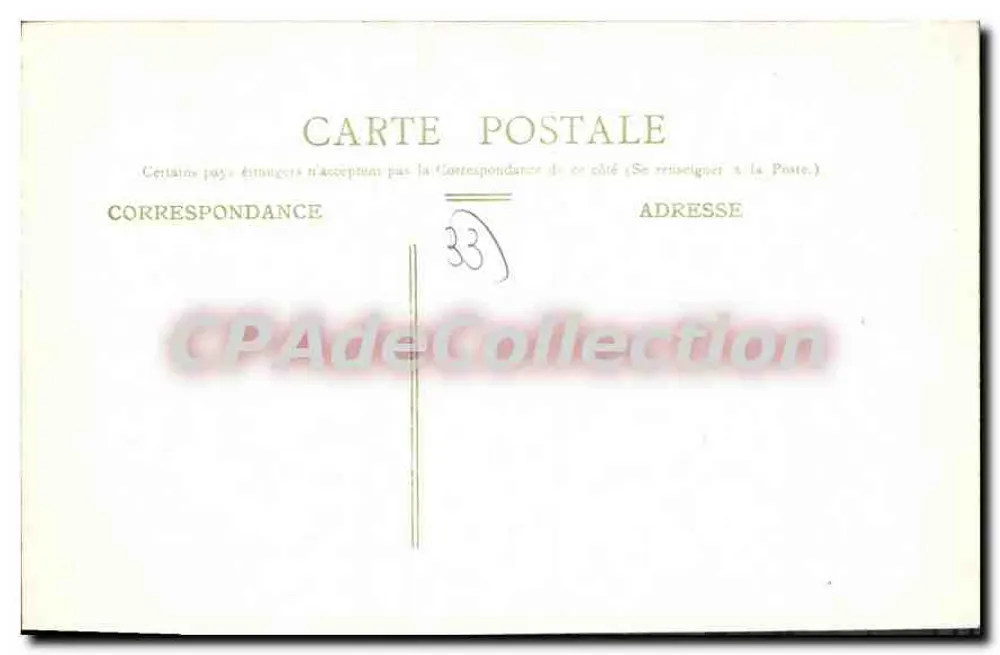 Bordeaux — A Torre de São Miguel — editor desconhecido, n° 35 - Verso