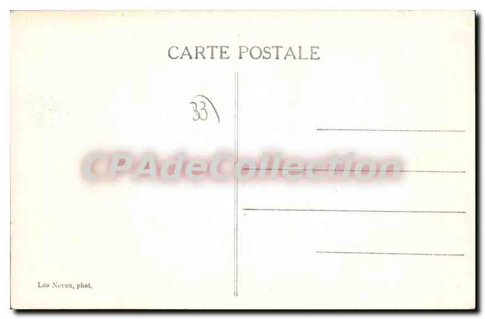 Moulléau — Kirche Notre-Dame des Passes — Léo Neveu, phot. - Rückseite
