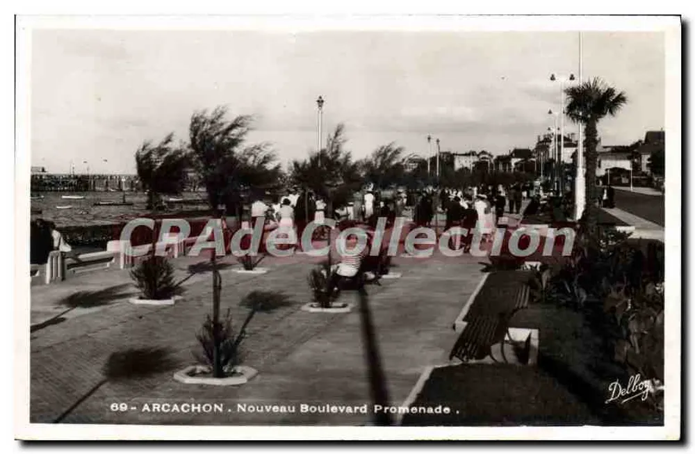 Arcachon — Nuovo Boulevard Promenade — Delbog - Recto