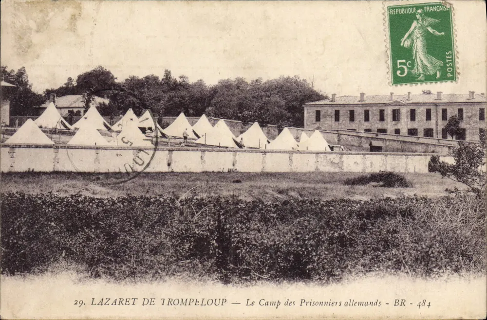 Lazarett von Trompelloup — Das Lager der deutschen Gefangenen — BR - 484 - Vorderseite