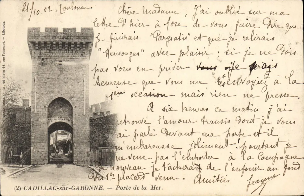 Tor der See — Cadillac-sur-Garonne — Libourne, Verleger Philippe, Nr. (2) - Vorderseite