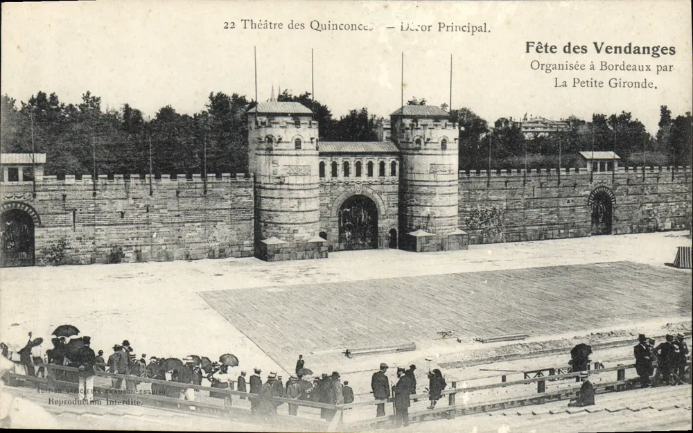 Theater des Quinconces — Hauptdekor — Ausgabe Ch. Chambon-Escaudé - Vorderseite