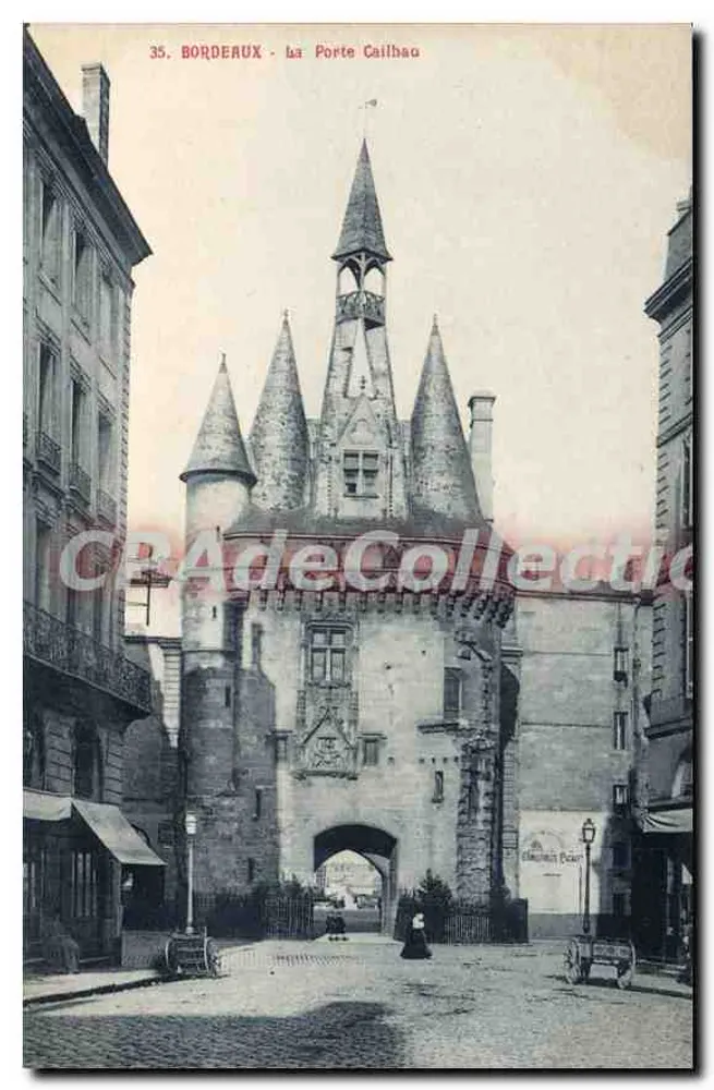 Bordeaux — A Porta Cailhau — editor: Fototipia Tézén Bordeaux - Frente