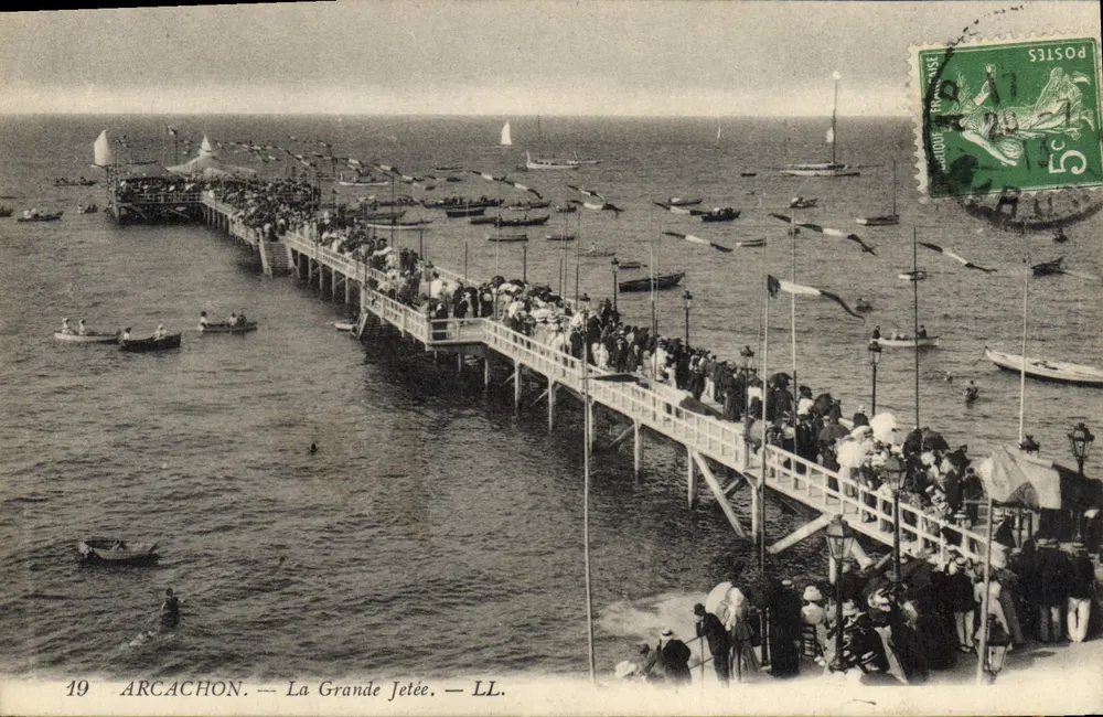 Arcachon — A Grande Jetée — LL. n°19 - Frente