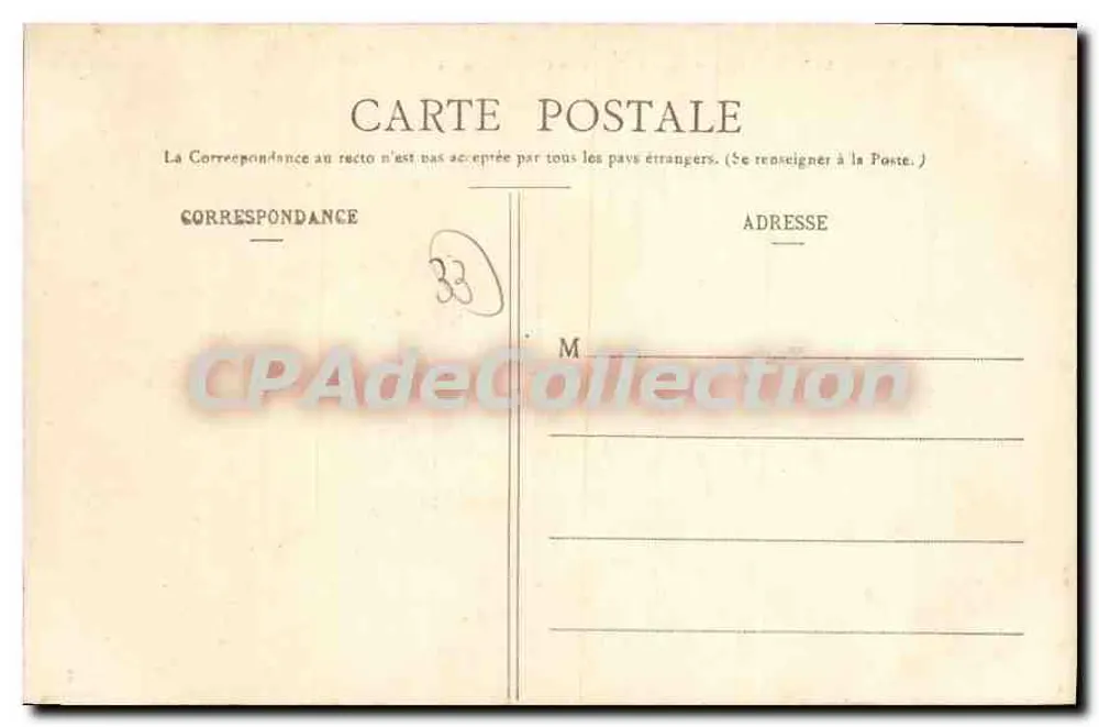 Bordeaux - Die Präfektur und der Cours du Chapeau-Rouge — B. R., n° 261 - Rückseite