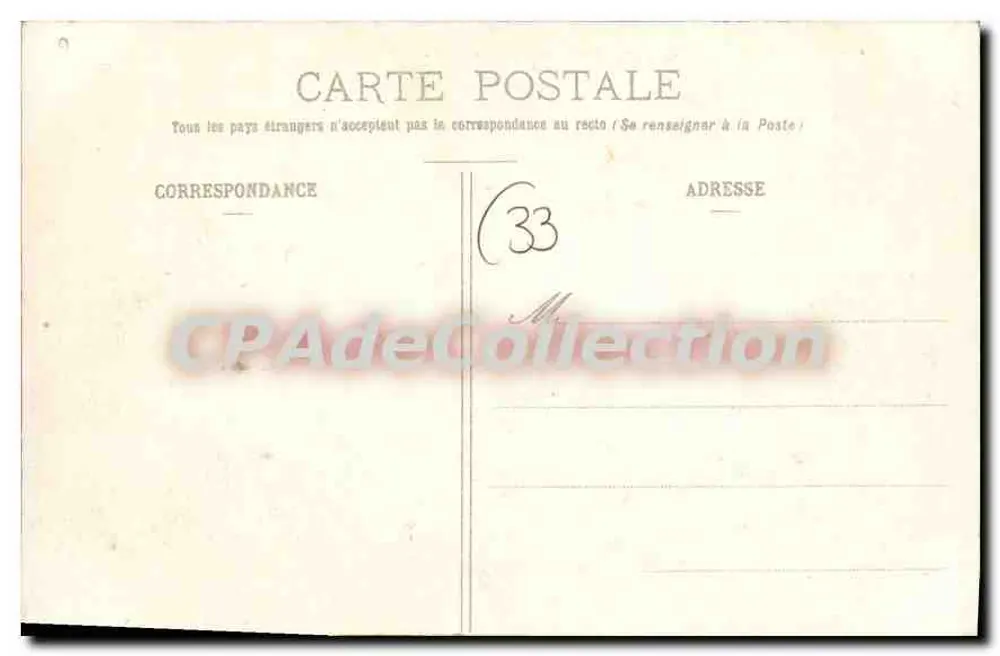 Arcachon - Costa de Prata - Praça dos Palmeiras - BR - 170 - Verso