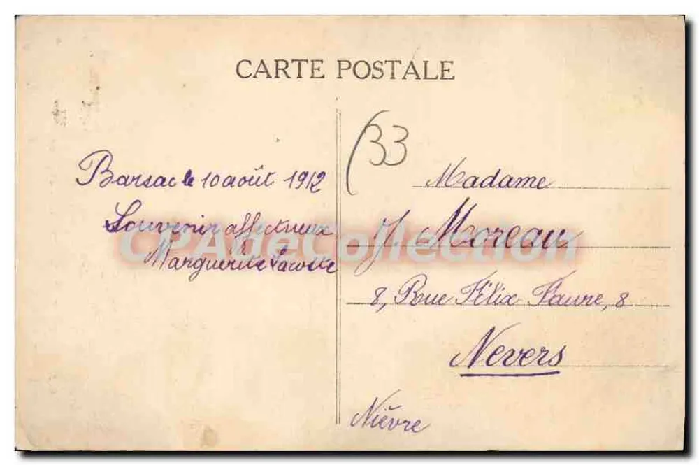 Barsac (Gironde) — Brzeg Cironu — W polu — Wydawca Loupiac, Cliché P. G. - Rewers