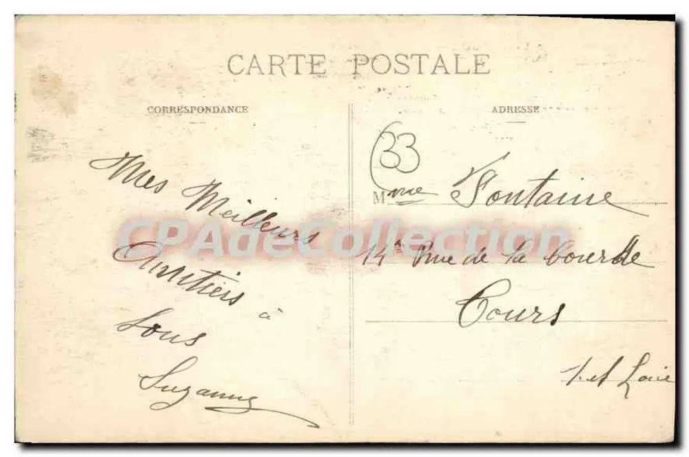 Bordeaux - Jardin Public - Terrasse und Allées — Marcel Deboy, Phototypie, Bordeaux, n°254 - Rückseite