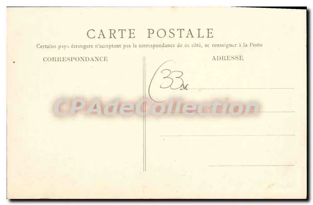 Bordeaux - O Monumento dos Girondinos — editor Nouvelle Galerie, Bordeaux, n°8 - Verso