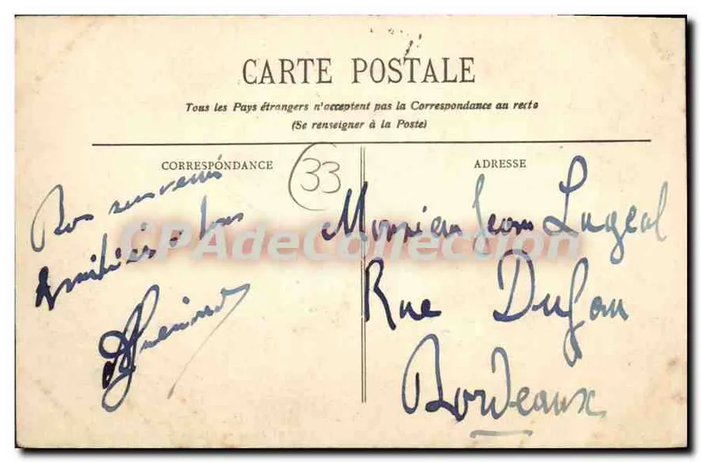 Le Moulleau - Côte d'Argent - Die Terrasse des Grand Hôtels - BR - 302 - Rückseite