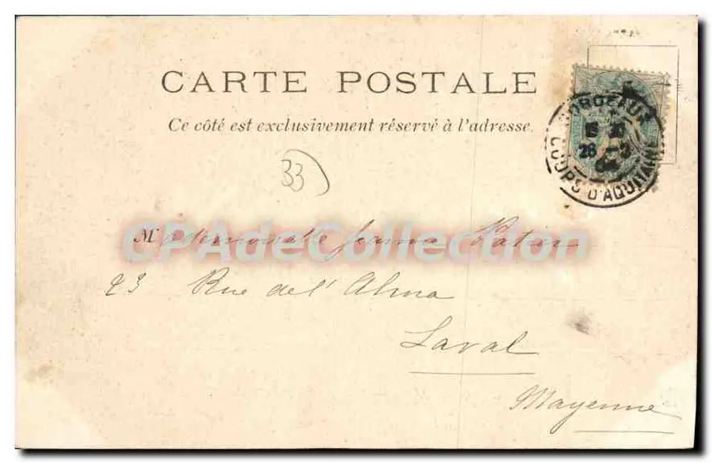 Bordeaux — Escola de Saúde Naval — J. H. B., Ed., Bx. — N°4 - Verso