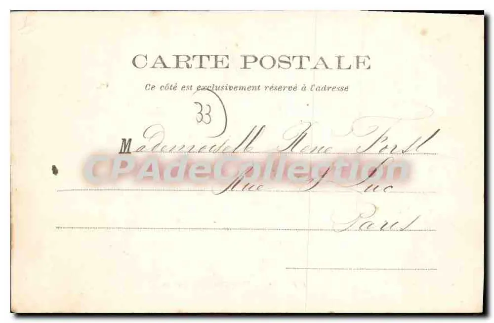 Arcachon — Nossa Senhora das Passagens — Coleção V. Faure - Verso