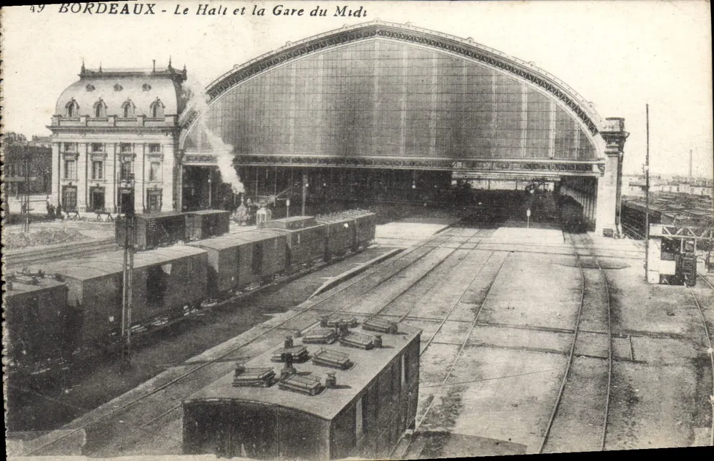 Bordeaux - Le Halt und die Gare du Midi — unbekannter Verlag, Nr. 49 - Vorderseite