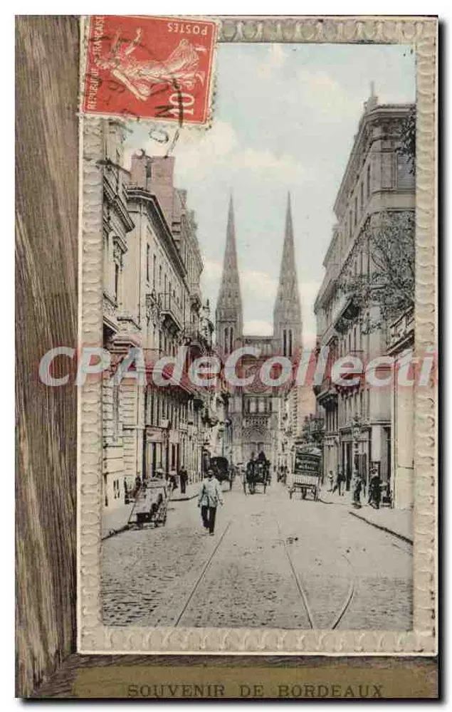Ausblick auf die Kathedrale von Bordeaux — Erinnerung an Bordeaux — Sonderausgabe 'An die Damen Frankreichs' - Vorderseite