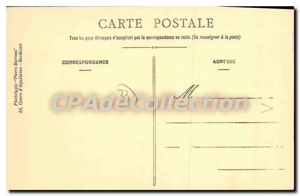 Castillon-sur-Dordogne — La Porte de Fer — M. Marroux, tabacs - Edit. - Verso