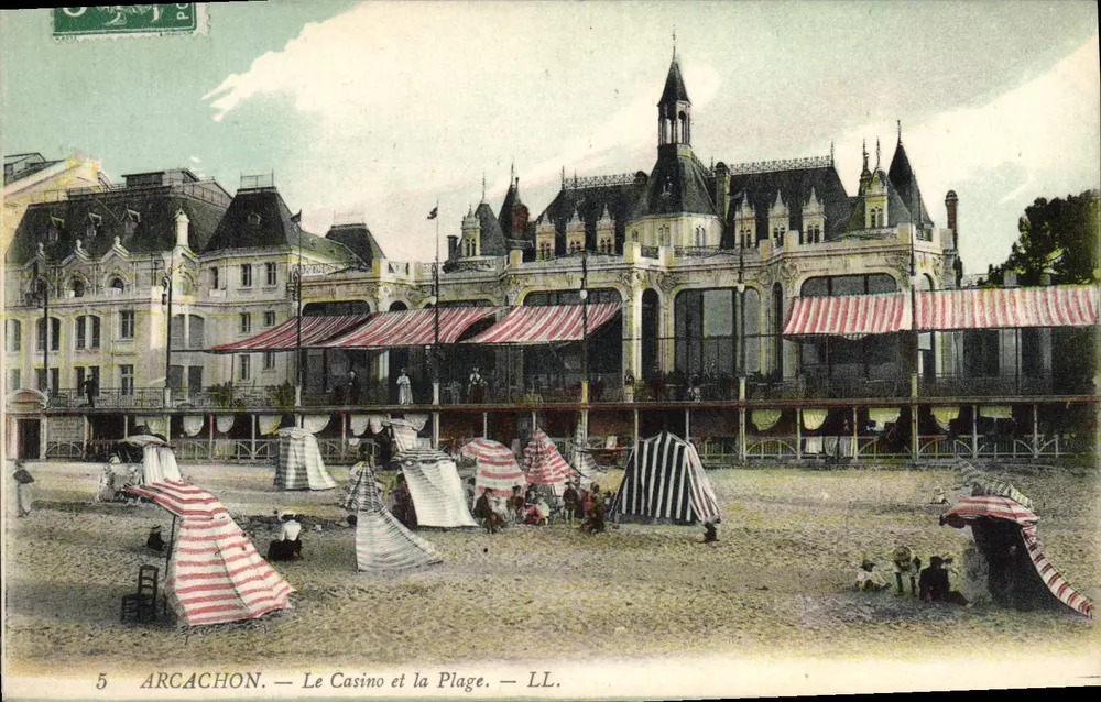 Arcachon — O Casino e a Praia — LL. — n°5 - Frente