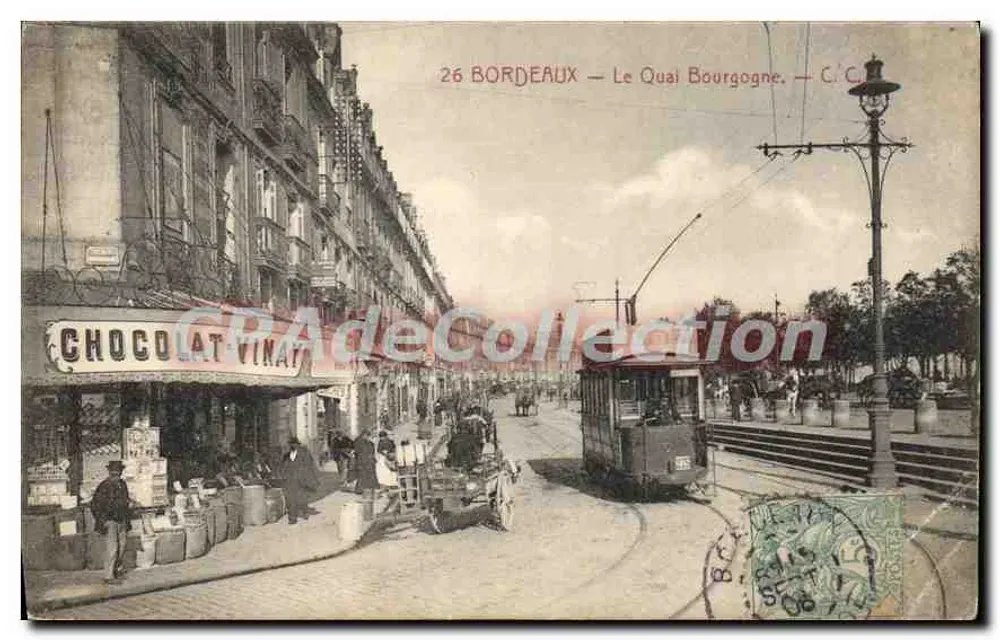 Bordeaux — O Quai Borgonha — C. C. - Frente
