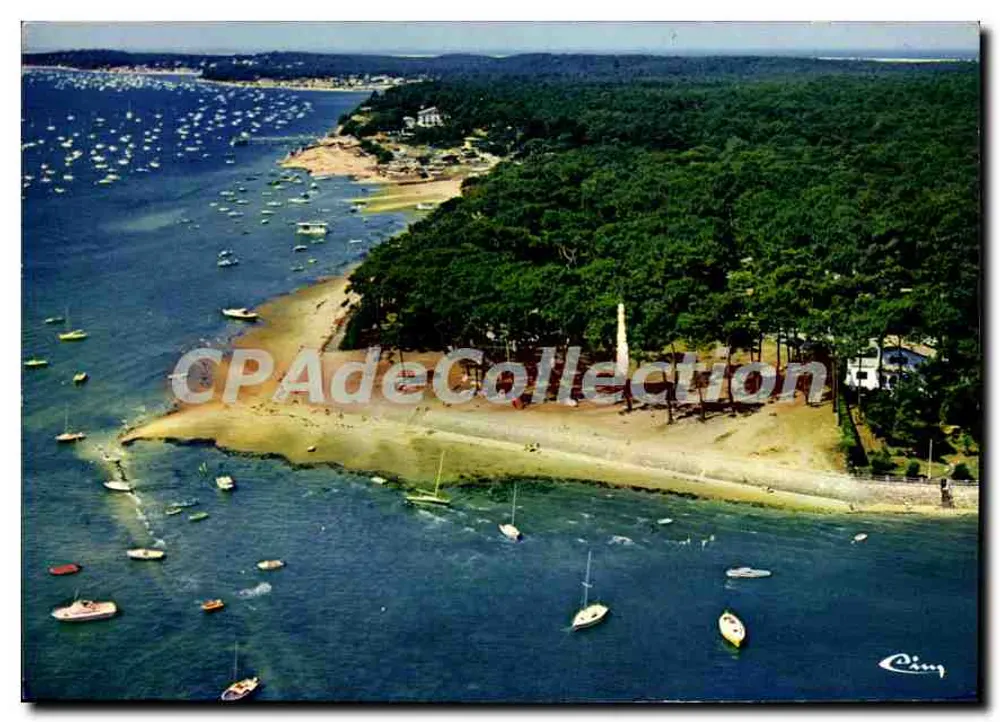 Bucht von Arcachon — Luftaufnahme — Die Punkt der Pferde — Drucker Combier - Vorderseite