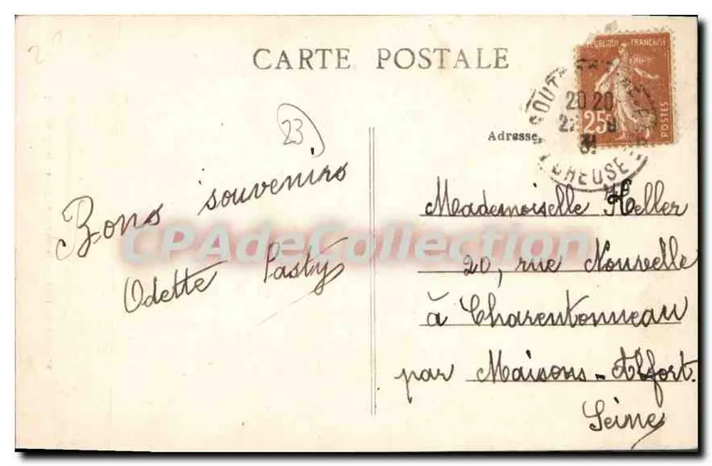 La Scuterraine (Creuse) — Torre de Bridliers — CPAdeCollection - Verso