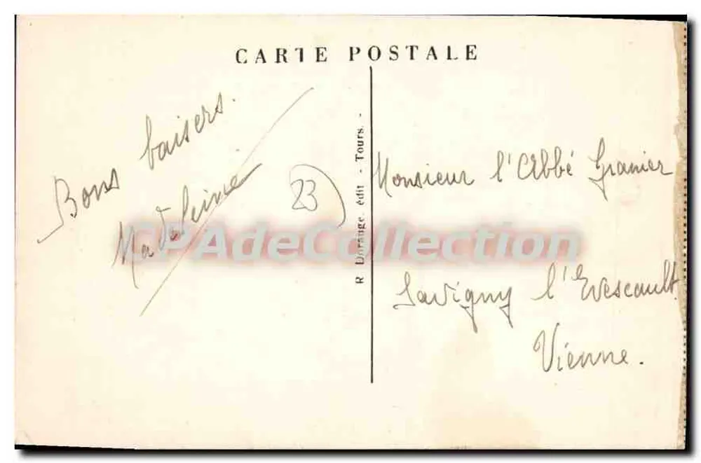 La Celle-Dunçise (Creuse) — O Molino da Barrade e o Barragem — R. Dorange editor, Tours - Verso