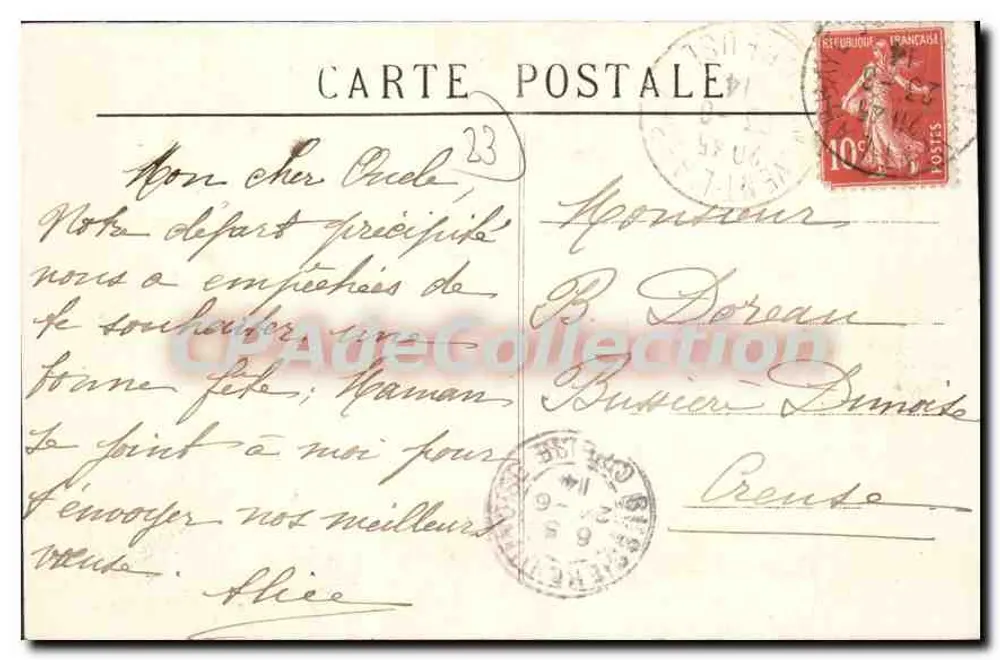 Igreja de BÉNÉVENT-L'ABBAYE (Creuse) — Século XI — Editora: Ghislée Pellissier, Distilleries de la Bénéventine - Verso