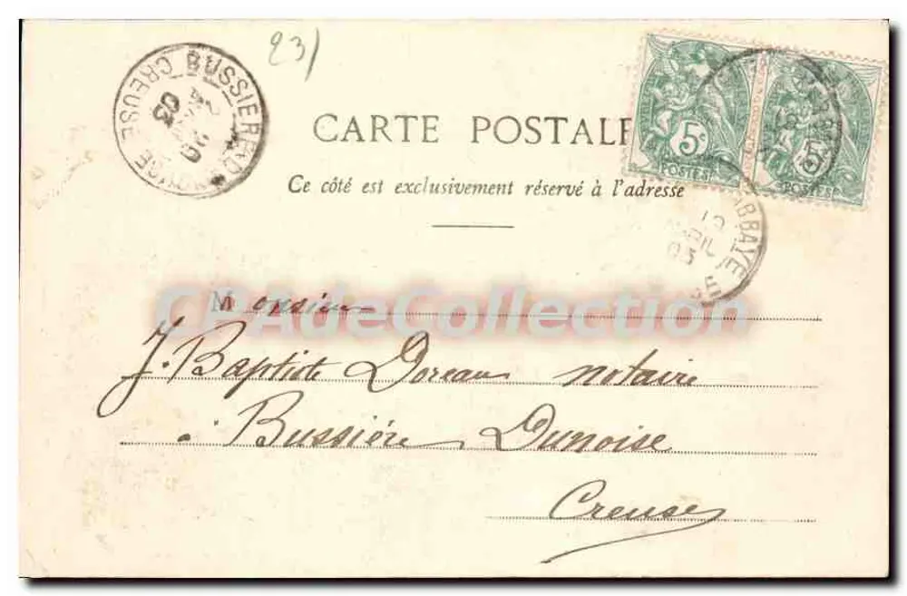 Viaduc de la Tardes, nahe Chambon-sur-Voueize (Creuse) — Verlag A. de Nussac, Nr. 75 - Rückseite