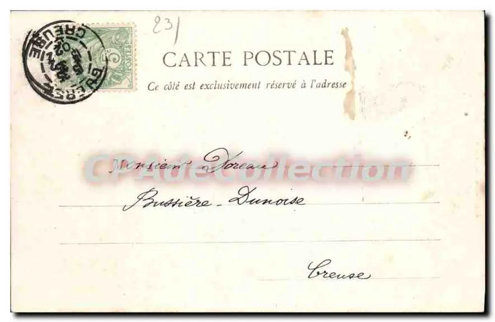 Ruínas de Crozant (Creuse) — Lado Oeste — A. de Nussac, edit. Gudret - Verso